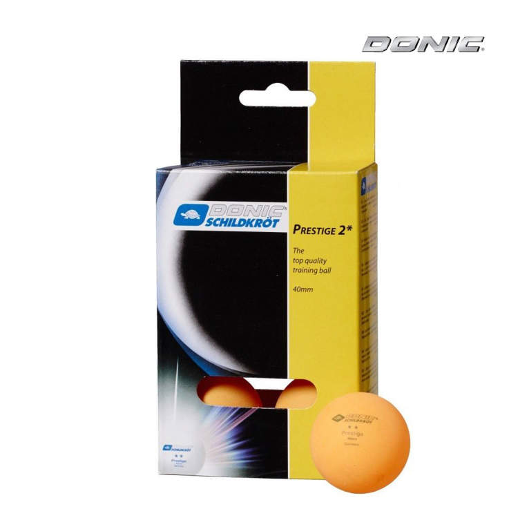 Мячики для настольного тенниса Donic Prestige 2, 6 шт, оранжевый 
