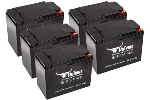 Комплект тяговых гелевых аккумуляторов RuTrike 60V45A/H C3 Комплект тяговых гелевых аккумуляторов RuTrike 60V45A/H C3